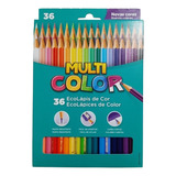 Lápis De Cor Com 36 Cores Multicolor Faber Castell Escolar