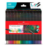 Lápis De Cor Ecolápis Faber Castell Supersoft 100 Cores