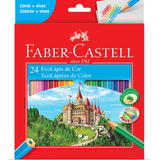 Lápis De Cor Ecolapis Ponta Max Faber Castell 24 Cores