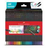 Lápis De Cor Ecolápis Supersoft 100 Cores Faber castell Cx 1