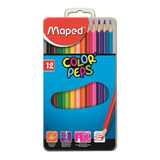 Lápis De Cor Estojo De Lata 12 Cores Color'peps - Maped