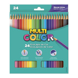 Lápis De Cor Faber Castell Multi Color Estojo C 24 Cores