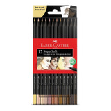 Lápis De Cor Faber castell Supersoft Tons De Pele Kit 12u