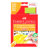 Lápis De Cor Jumbo Faber Castell Triangular 12 Cores 