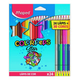 Lápis De Cor Maped Color peps Star 24 6duo 30 Cores