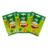 Lápis De Cor Mini 12 Cores Kit Com 12 Caixas Leo leo Marcação Colorido