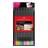 Lápis De Cor Supersoft 12 Cores Neon Pastel Faber castell