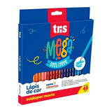 Lápis De Cor Tris Mega Soft Color 48 Cores 1 Apontador tris