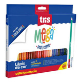 Lápis De Cor Tris Mega Soft Color 60 Cores Triangular Macio
