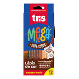 Lápis De Cor Tris Mega Soft Color Tons De Pele 12 Cores