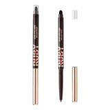 Lápis De Olho Retrátil Em Gel À Prova D água Ruby Kisses Cor Dark Brown