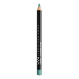 Lápis Delineador De Olhos Nyx Professional Makeup Slim Eye Pencil Cor Seafoam Green