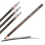 Lápis Dermatográfico Sobrancelhas Pele Desenho Cosmetic Art Cor Marrom N3 Kit Com 3 Unidades