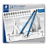 Lápis Graduado 12b A 10h Staedtler Mars Lumograph C 24un