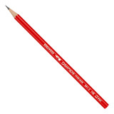 Lápis Grafite Caran D ache Edelweiss Hb Corpo Vermelho Marcação Preto