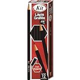 Lapis Grafite KIT- HB N-2 Hexagonal- Preto- Caixa C-12 Unidades