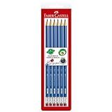 Lápis Grafite Preto Ecolápis- Faber-Castell- Nº 2B- Redondo Com Borracha- 6 Unidades