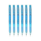 Lápis Mecânico Recarregável Uniball CHROMA 0 5 Mm Com Borracha Aderência De Almofada Contornada Grafite De Avanço Automático Barril Azul Claro 6 Unidades