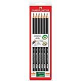 Lapis Preto 1205 Max N-2b C-Apontador- Faber-Castell- SM-1205SAP- Grafite- 6 Unidades