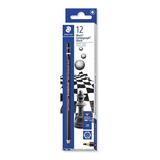 Lápis Preto 2b Staedtler Sextavado Mars Lumograph Black C 12