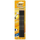 Lápis Preto BIC Evolution Grafite N 2HB Com Corpo Preto Hexagonal 4 Unidades 904328 Seguro Para Crianças