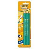 Lápis Preto BIC Evolution Grafite N 2HB Sextavado BIC Evolution Corpo Verde Apaga Fácil Ponta Resistente 835230 4 Unidades