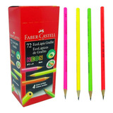 Lápis Preto Grafite Neon Faber Castell N 2 Caixa 72 Un