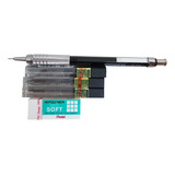 Lapiseira Graphgear Pentel 500 Grafite 2b 3b 4b Borracha