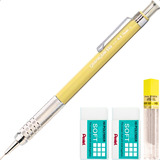 Lapiseira Pentel Graphgear 500 0 9mm Grafite 2 Borrachas Cor 0 9 Bege