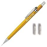 Lapiseira Sharp P200 Pentel 0 9mm Amarela 2 Refis De Borracha