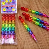 Lapiseira Troca Ponta Colorida 4 Un Bolinhas De Cristal