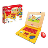 Laptop Brinquedo Infantil Educativo Interativo De Criança Cor Vermelho C Amarelo