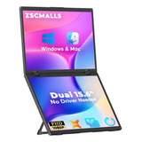 Laptop Dobrável Duplo 15.6 Com Dois Monitores Para Win/mac