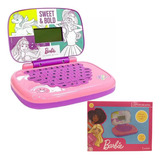 Laptop Infantil Barbie Educativo Bilingue Candide