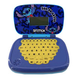 Laptop Infantil Didático Educativo Bilíngue Candide Cor Stitch