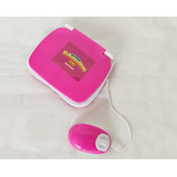 Laptop Infantil Educativo Bilíngue Menino Menina Mouse Cor Rosa