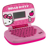 Laptop Infantil Rosa Hello Kitty Bilíngue Educativo Candide