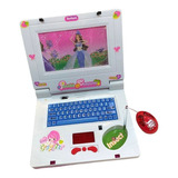 Laptop Interativo Infantil Criança Educativo Menina   Rosa