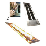 Lareira A Gás Mr Inox Escovado 120cm 1 2 Metro