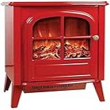 Lareira Elétrica Lareira Elétrica Portátil Fogão Elétrico Lareira Autônoma De 54 Cm De Altura Equipada Com Aquecimento E 2 Configurações De Ventilador A C Small Gift