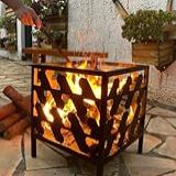 Lareira Externa A Lenha Portátil Em Aço Carbono Rustica 45A X 35L X 35C