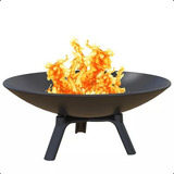Lareira Externa Ferro Fundido 62 Cm Tacho Braseiro Preta