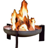 Lareira Externa Lenha Firepit aço Corten 120 Cm 5mm