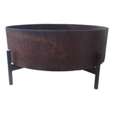 Lareira Externa lenha firepit braseiro corten 50cm