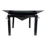 Lareira Ferro Fogo De Chão Portátil Desmontável 50x50cm