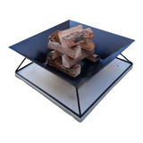 Lareira Portátil Para Ambientes Externos Quadrada 60cm