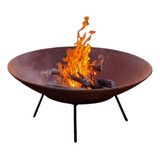 Lareira Tacho Fogo Chão Ferro Fundido Oxidado 150cm Brinde
