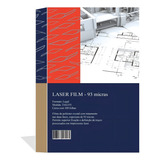 Laser Film Opaco 216x355 Para Fotolito Serig Oficio 100 Fls Cor Cinza claro