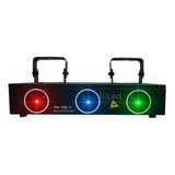 Laser Raios Rgb 3 Saidas 550mw Dmx Áudio Rítmico Bivolt