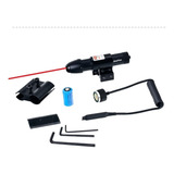 Laser Verm Mira Trilho 11mm E 20mm Cano Universal Rifle Caça